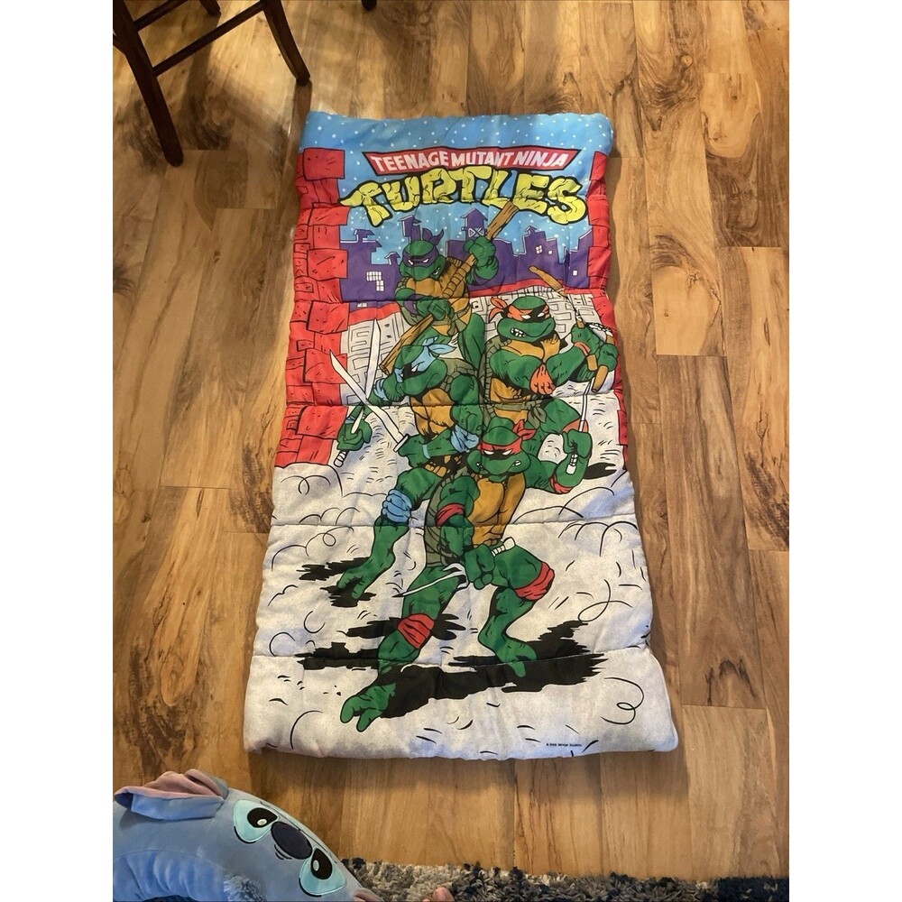Vintage 1988 Teenage Mutant Ninja Turtles Sleeping Bag TMNT One Owner